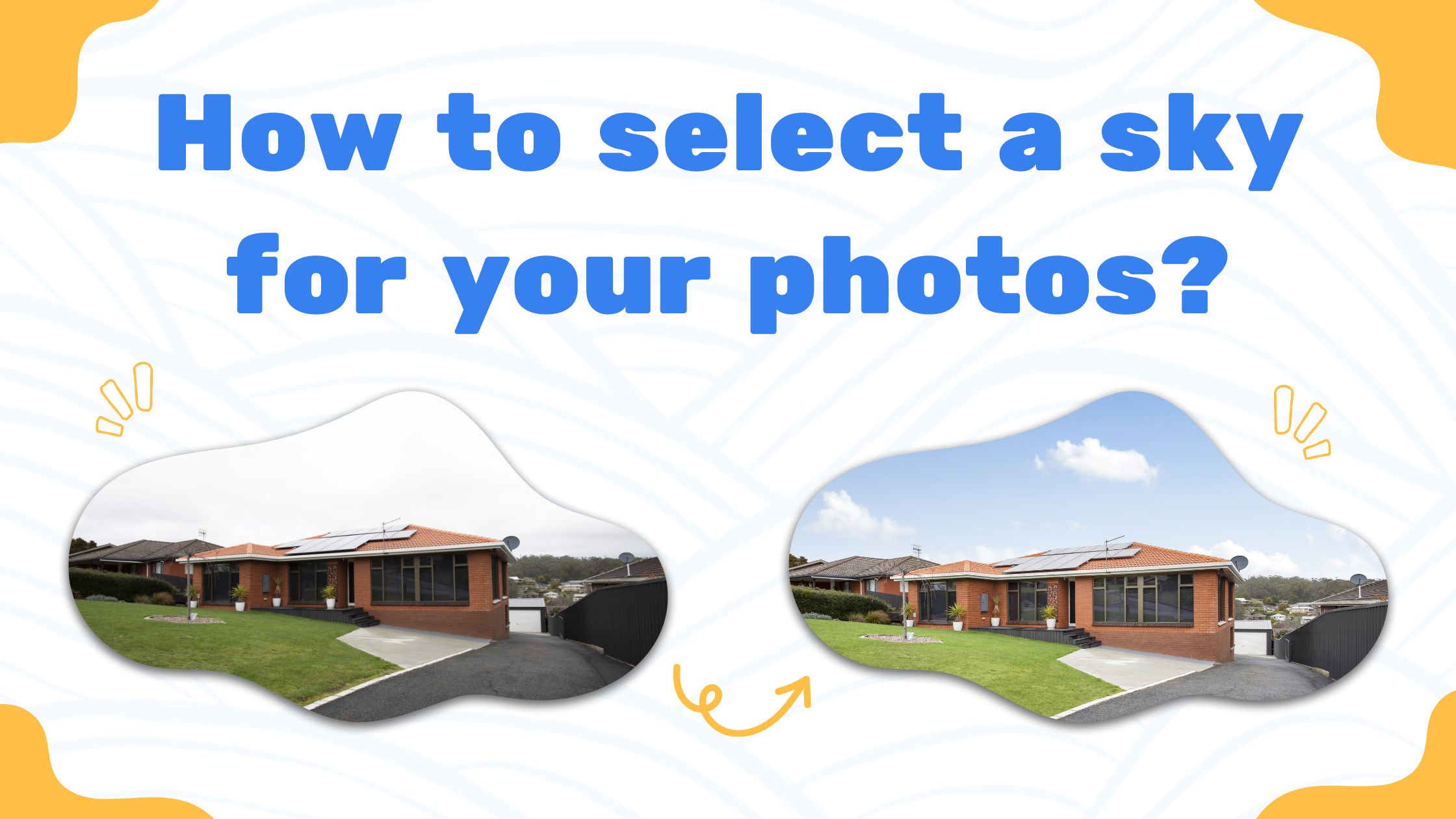 How to select a sky for your photos